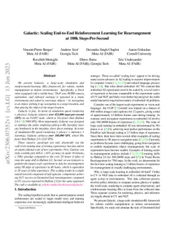 Galactic: Scaling End-to-End Reinforcement Learning for Rearrangement at
  100k Steps-Per-Second