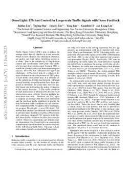 DenseLight: Efficient Control for Large-scale Traffic Signals with Dense
  Feedback