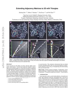 Extending adjacency matrices to 3D with triangles
