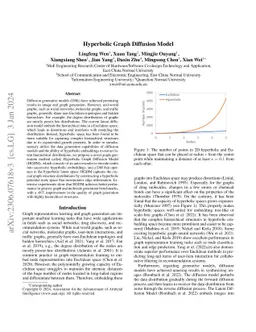 Hyperbolic Graph Diffusion Model