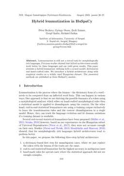 Hybrid lemmatization in HuSpaCy