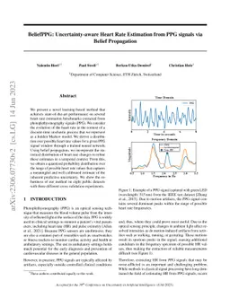 BeliefPPG: Uncertainty-aware Heart Rate Estimation from PPG signals via
  Belief Propagation
