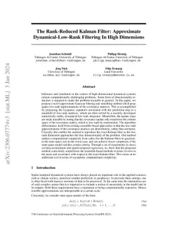 The Rank-Reduced Kalman Filter: Approximate Dynamical-Low-Rank Filtering
  In High Dimensions