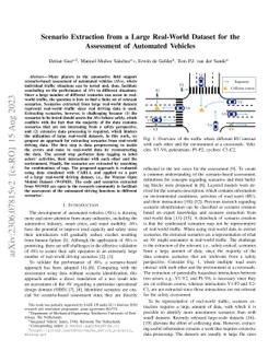 Scenario Extraction from a Large Real-World Dataset for the Assessment
  of Automated Vehicles