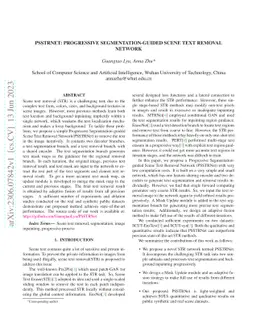 PSSTRNet: Progressive Segmentation-guided Scene Text Removal Network