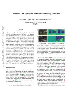 Continuous Cost Aggregation for Dual-Pixel Disparity Extraction