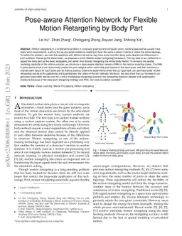 Pose-aware Attention Network for Flexible Motion Retargeting by Body
  Part