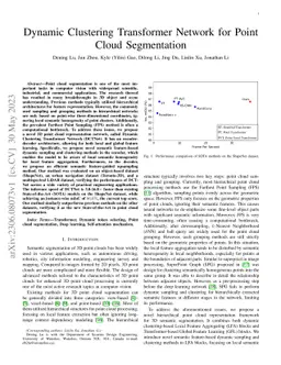 Dynamic Clustering Transformer Network for Point Cloud Segmentation