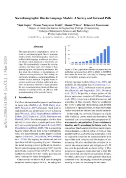 Sociodemographic Bias in Language Models: A Survey and Forward Path