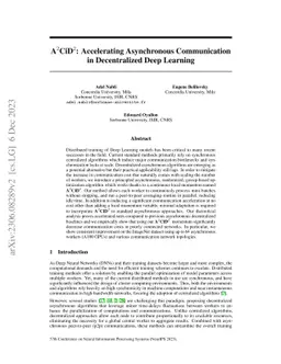 $\textbf{A}^2\textbf{CiD}^2$: Accelerating Asynchronous Communication in
  Decentralized Deep Learning
