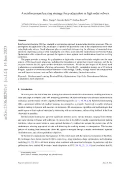 A reinforcement learning strategy for p-adaptation in high order solvers