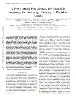 A Proxy Attack-Free Strategy for Practically Improving the Poisoning
  Efficiency in Backdoor Attacks
