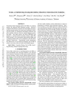 T5-SR: A Unified Seq-to-Seq Decoding Strategy for Semantic Parsing