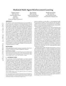 Mediated Multi-Agent Reinforcement Learning