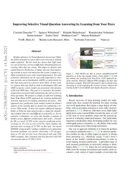 Improving Selective Visual Question Answering by Learning from Your
  Peers
