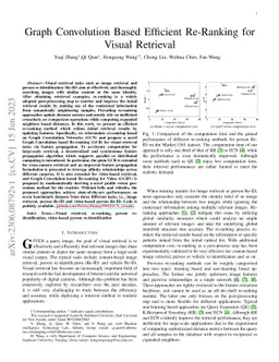 Graph Convolution Based Efficient Re-Ranking for Visual Retrieval