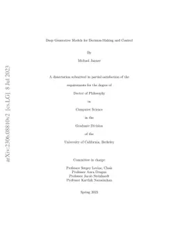 Deep Generative Models for Decision-Making and Control