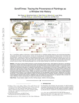 ScrollTimes: Tracing the Provenance of Paintings as a Window into
  History