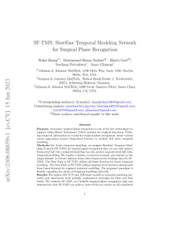 SF-TMN: SlowFast Temporal Modeling Network for Surgical Phase
  Recognition