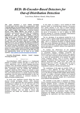 BED: Bi-Encoder-Based Detectors for Out-of-Distribution Detection
