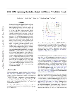 OMS-DPM: Optimizing the Model Schedule for Diffusion Probabilistic
  Models