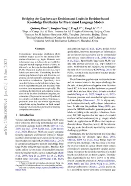 Bridging the Gap between Decision and Logits in Decision-based Knowledge
  Distillation for Pre-trained Language Models