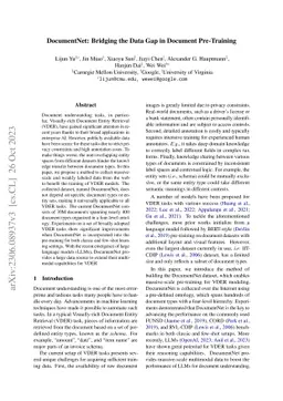 DocumentNet: Bridging the Data Gap in Document Pre-Training