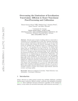 Overcoming the Limitations of Localization Uncertainty: Efficient &
  Exact Non-Linear Post-Processing and Calibration