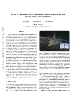 Yes, we CANN: Constrained Approximate Nearest Neighbors for local
  feature-based visual localization