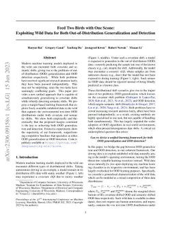 Feed Two Birds with One Scone: Exploiting Wild Data for Both Out-of-Distribution Generalization and Detection