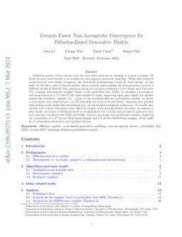 Towards Faster Non-Asymptotic Convergence for Diffusion-Based Generative
  Models