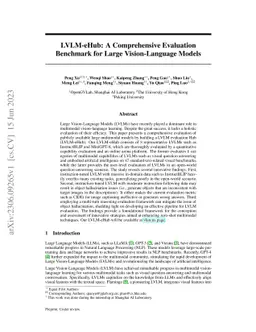 LVLM-eHub: A Comprehensive Evaluation Benchmark for Large
  Vision-Language Models