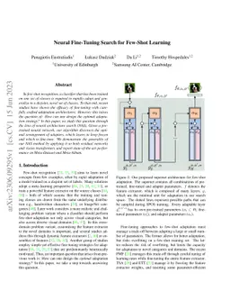 Neural Fine-Tuning Search for Few-Shot Learning