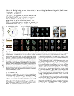Neural Relighting with Subsurface Scattering by Learning the Radiance
  Transfer Gradient