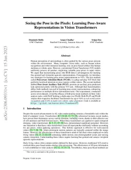 Seeing the Pose in the Pixels: Learning Pose-Aware Representations in
  Vision Transformers