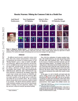 Rosetta Neurons: Mining the Common Units in a Model Zoo