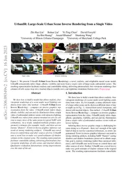 UrbanIR: Large-Scale Urban Scene Inverse Rendering from a Single Video