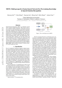MFSN: Multi-perspective Fusion Search Network For Pre-training Knowledge
  in Speech Emotion Recognition