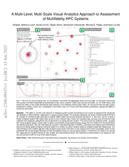 A Multi-Level, Multi-Scale Visual Analytics Approach to Assessment of
  Multifidelity HPC Systems