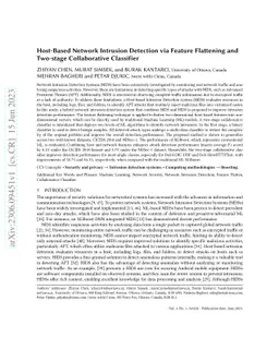 Host-Based Network Intrusion Detection via Feature Flattening and
  Two-stage Collaborative Classifier