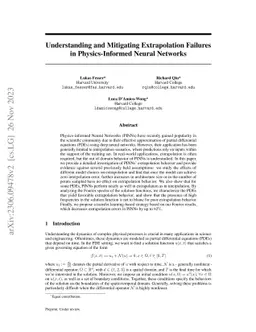 Understanding and Mitigating Extrapolation Failures in Physics-Informed
  Neural Networks