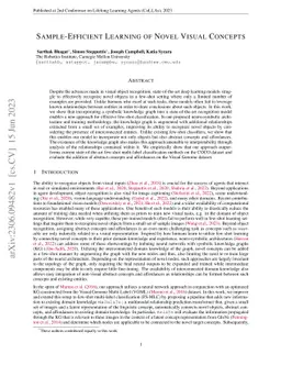 Sample-Efficient Learning of Novel Visual Concepts