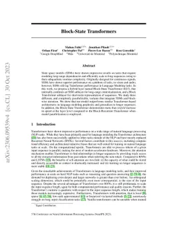 Block-State Transformers