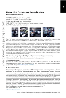 Hierarchical Planning and Control for Box Loco-Manipulation