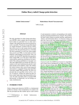 Online Heavy-tailed Change-point detection