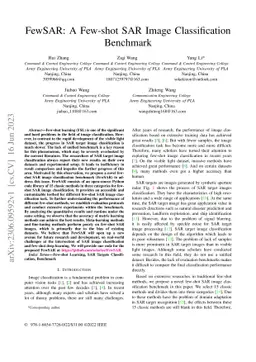 FewSAR: A Few-shot SAR Image Classification Benchmark