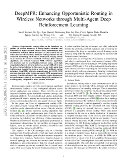 DeepMPR: Enhancing Opportunistic Routing in Wireless Networks through
  Multi-Agent Deep Reinforcement Learning