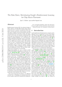 The False Dawn: Reevaluating Google's Reinforcement Learning for Chip
  Macro Placement