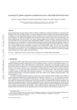 Learning CO$_2$ plume migration in faulted reservoirs with Graph Neural
  Networks