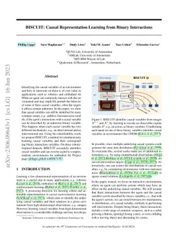 BISCUIT: Causal Representation Learning from Binary Interactions